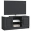 TV-skab Sort 102 x 34,5 x 47 cm Konstrueret træ