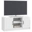 TV-skab Hvid højglans 102 x 34,5 x 47 cm Konstrueret træ