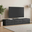 TV-skab med skuffe Sort 147 x 34,5 x 27 cm Konstrueret træ