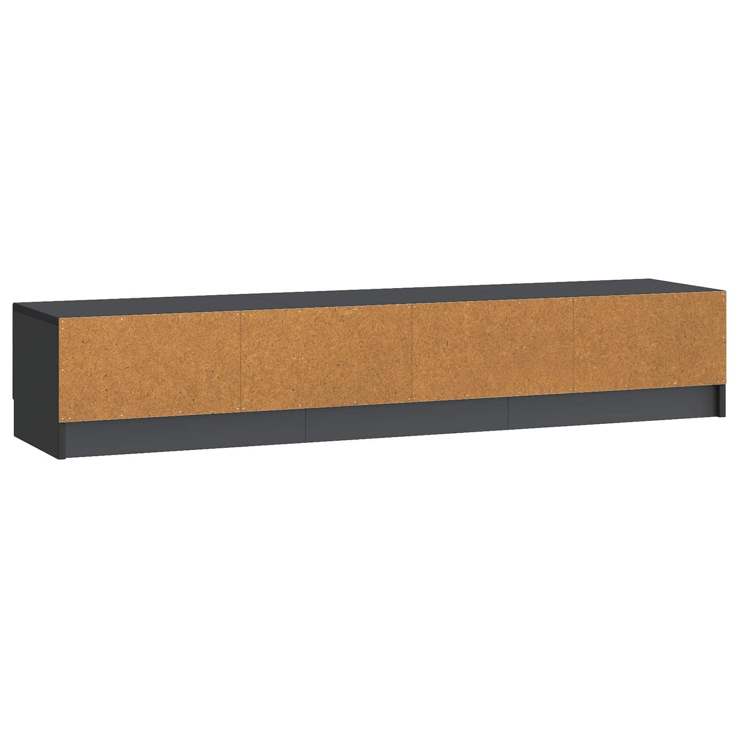 TV-skab med skuffe Sort 147 x 34,5 x 27 cm Konstrueret træ
