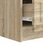 TV-skab med skuffe Sonoma-eg 147 x 34,5 x 27 cm Konstrueret træ