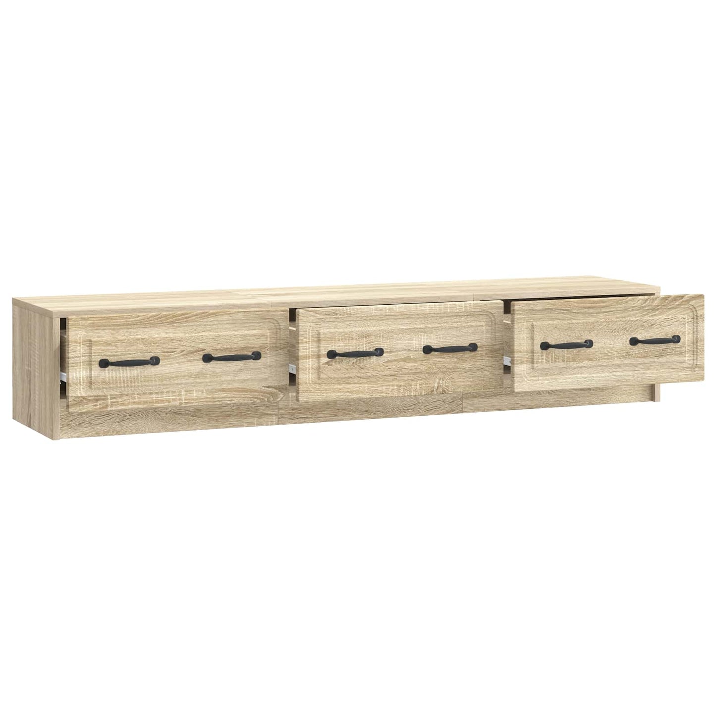 TV-skab med skuffe Sonoma-eg 147 x 34,5 x 27 cm Konstrueret træ