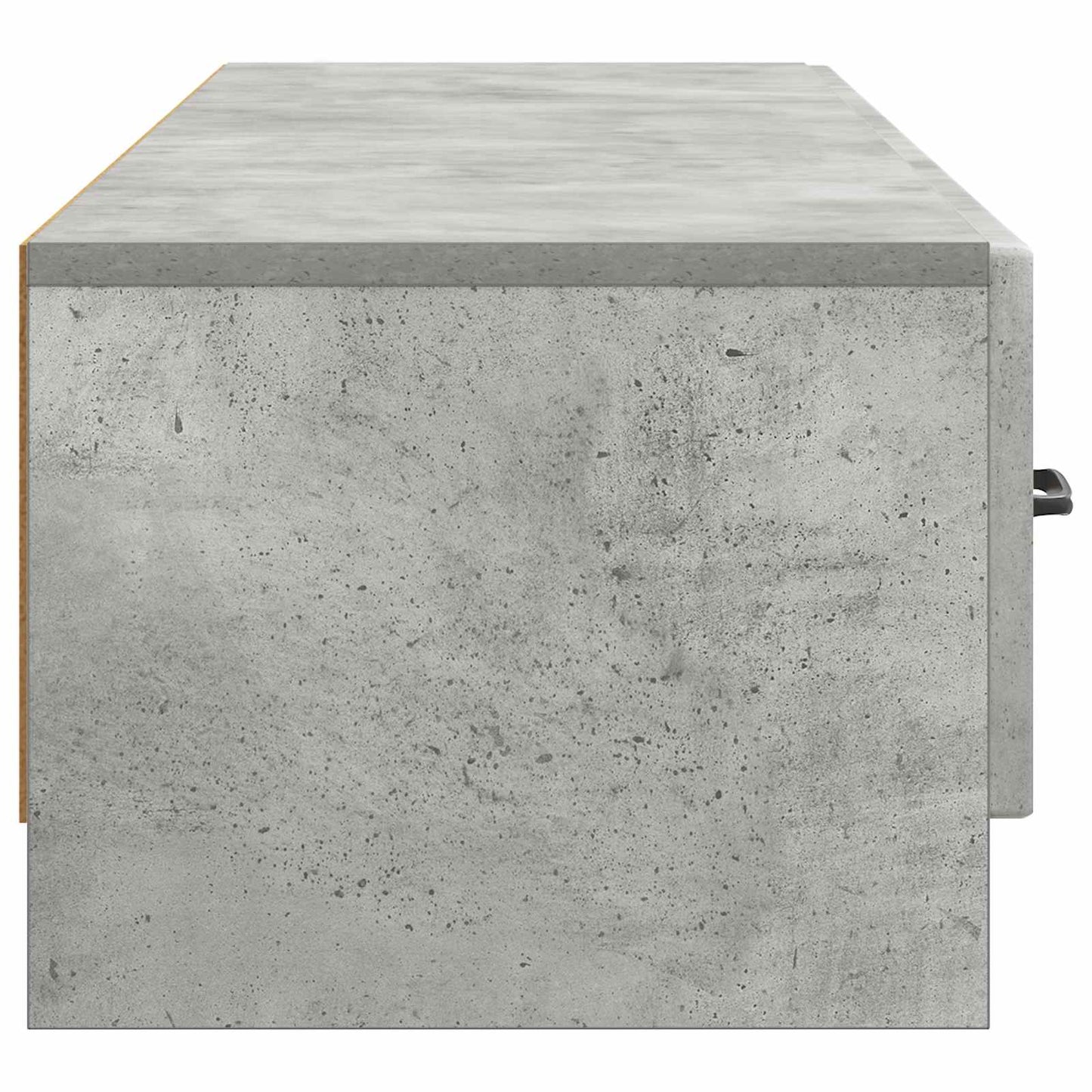 TV-skab med skuffe Betongrå 147 x 34,5 x 27 cm Konstrueret træ
