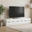 TV-skab Hvid højglans 147 x 34,5 x 27 cm Konstrueret træ