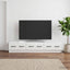 TV-skab Hvid højglans 147 x 34,5 x 27 cm Konstrueret træ