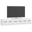 TV-skab Hvid højglans 147 x 34,5 x 27 cm Konstrueret træ