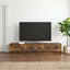 TV-skab med skuffe Røget eg 147 x 34,5 x 27 cm Konstrueret træ