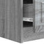 TV-skab Grå sonoma-eg 147 x 34,5 x 27 cm Konstrueret træ