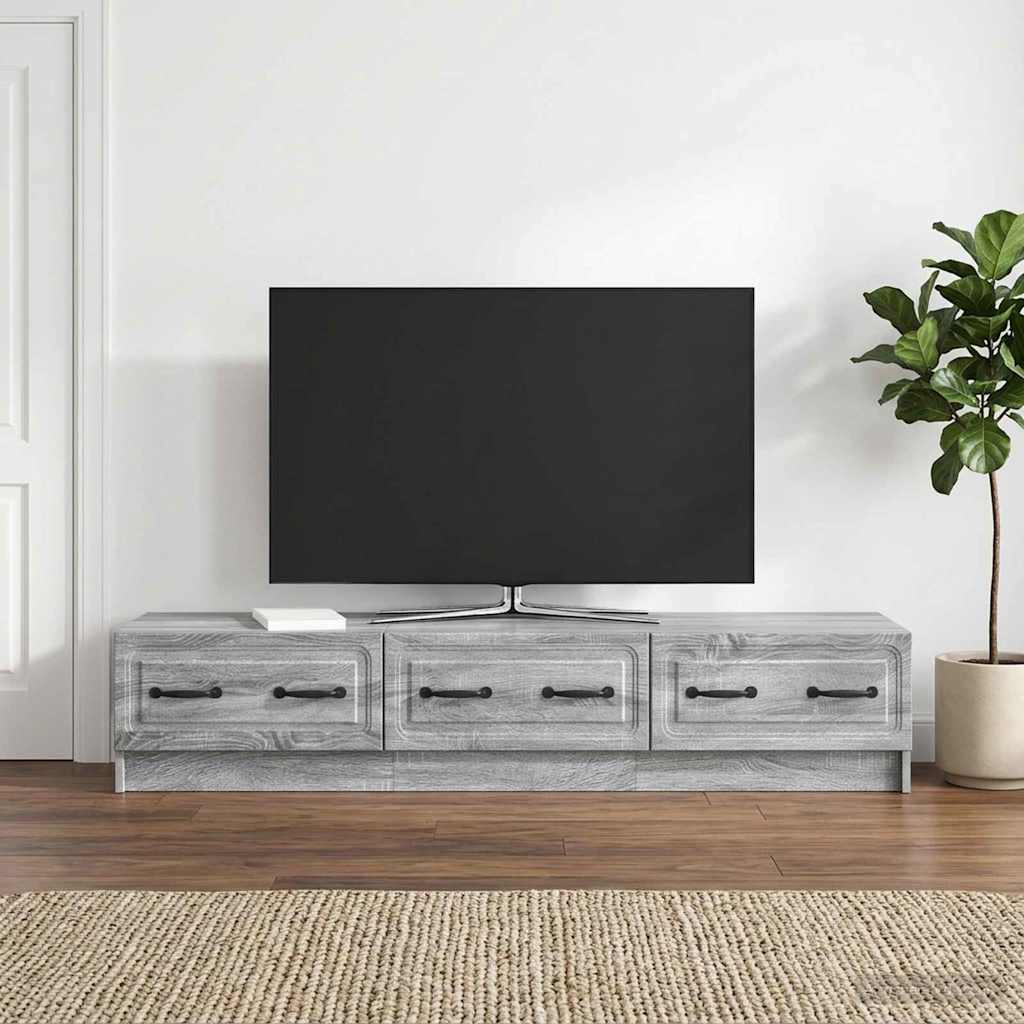 TV-skab Grå sonoma-eg 147 x 34,5 x 27 cm Konstrueret træ