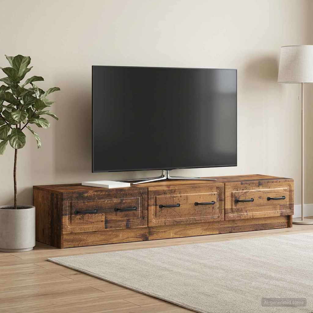 TV-skab Gammelt træ 147 x 34,5 x 27 cm Konstrueret træ