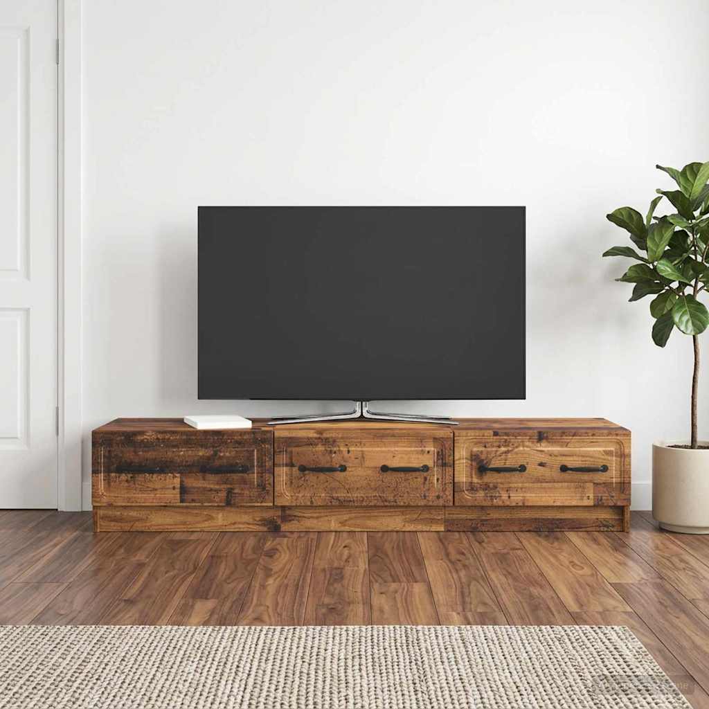 TV-skab Gammelt træ 147 x 34,5 x 27 cm Konstrueret træ
