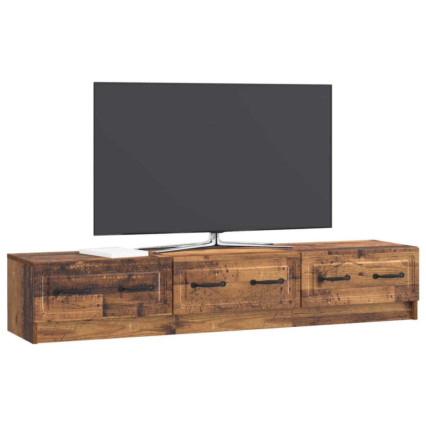 TV-skab Gammelt træ 147 x 34,5 x 27 cm Konstrueret træ