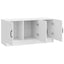 TV-skab Hvid højglans 99 x 34,5 x 47 cm Konstrueret træ