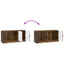 TV-skab Røget eg 99 x 34,5 x 47 cm Konstrueret træ