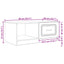 Sofabord Gammelt træ 90 x 50 x 37 cm Konstrueret træ