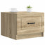 Sofabord med skuffe Sonoma-eg 49 x 50 x 37 cm Konstrueret træ