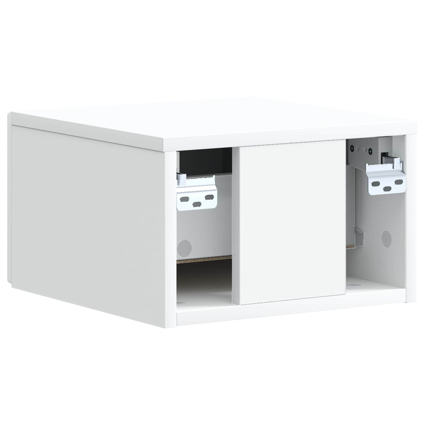Væghængt Natbord 2 pcs Hvid 33 x 34,5 x 20 cm Konstrueret træ