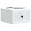 Væghængt Natbord 2 pcs Hvid 33 x 34,5 x 20 cm Konstrueret træ