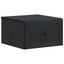 Væghængt Natbord 2 pcs Sort 33 x 34,5 x 20 cm Konstrueret træ