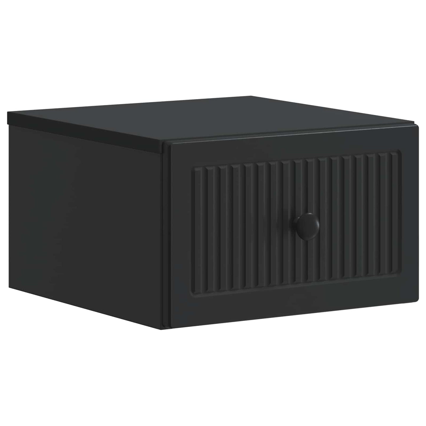 Væghængt Natbord 2 pcs Sort 33 x 34,5 x 20 cm Konstrueret træ
