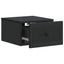 Væghængt Natbord 2 pcs Sort 33 x 34,5 x 20 cm Konstrueret træ