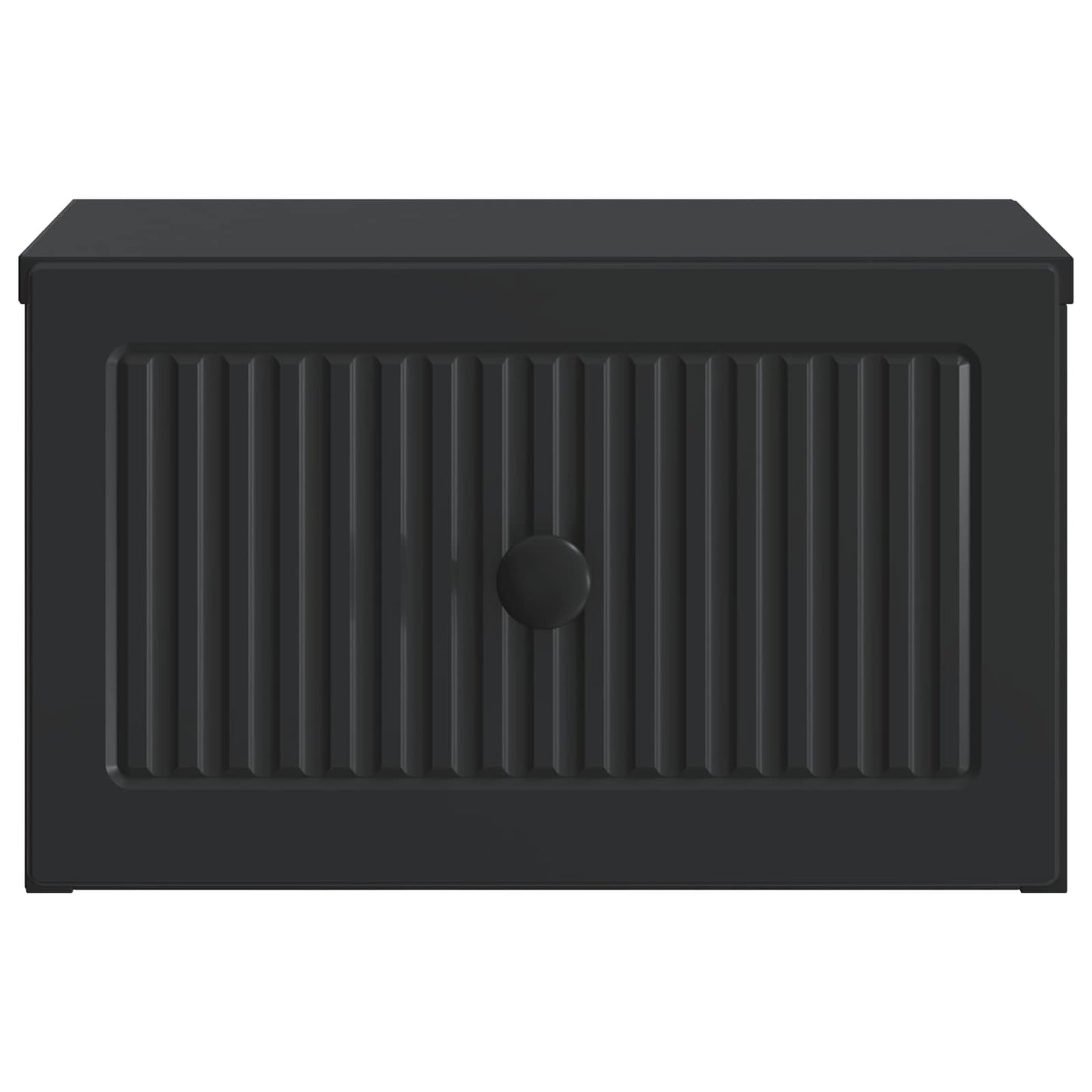 Væghængt Natbord 2 pcs Sort 33 x 34,5 x 20 cm Konstrueret træ