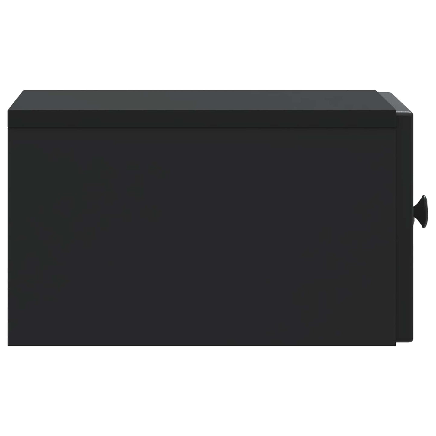 Væghængt Natbord 2 pcs Sort 33 x 34,5 x 20 cm Konstrueret træ