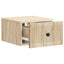 Væghængt Natbord med skuffe 2 pcs Sonoma-eg 33 x 34,5 x 20 cm