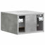 Væghængt Natbord med skuffe 2 pcs Betongrå 33 x 34,5 x 20 cm