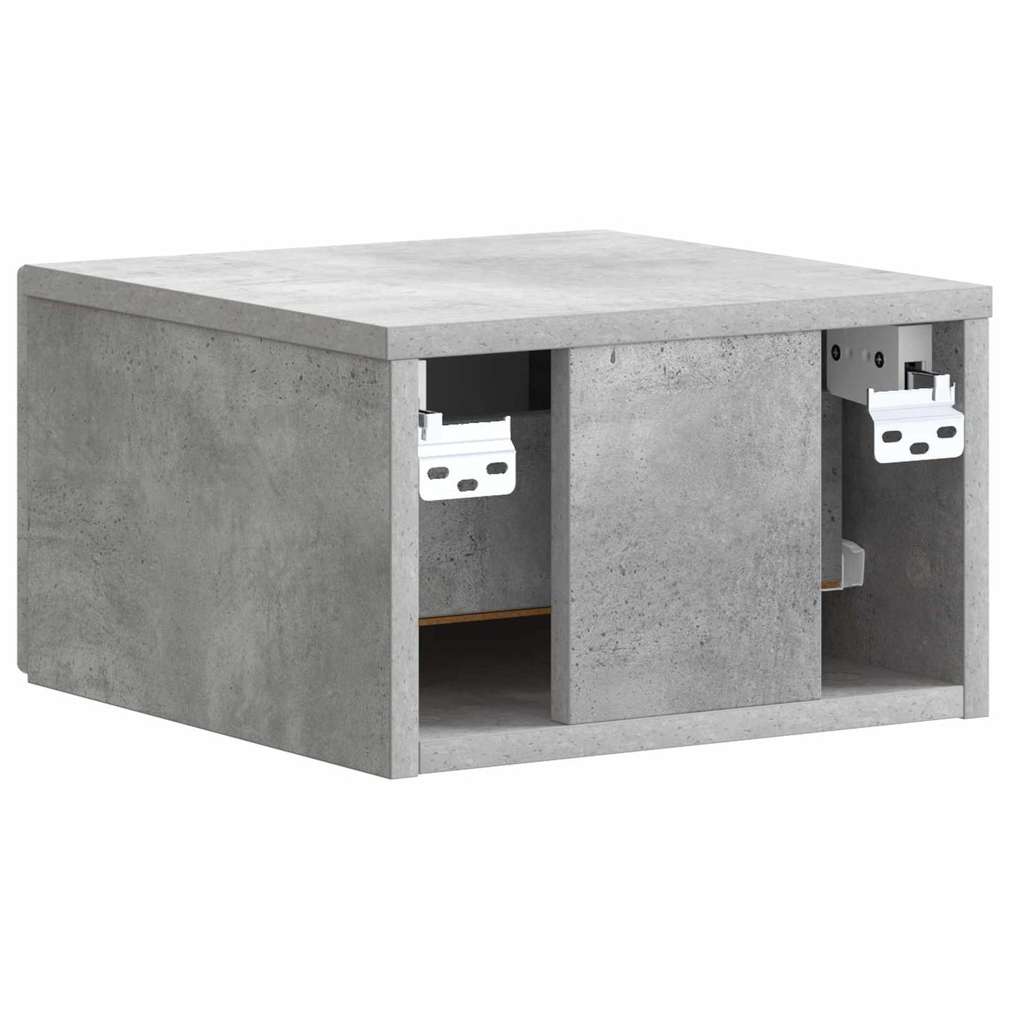 Væghængt Natbord med skuffe 2 pcs Betongrå 33 x 34,5 x 20 cm