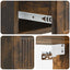 Væghængt Natbord med skuffe 2 pcs Røget eg 33 x 34,5 x 20 cm