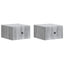 Væghængt Natbord 2 pcs Grå sonoma-eg 33 x 34,5 x 20 cm