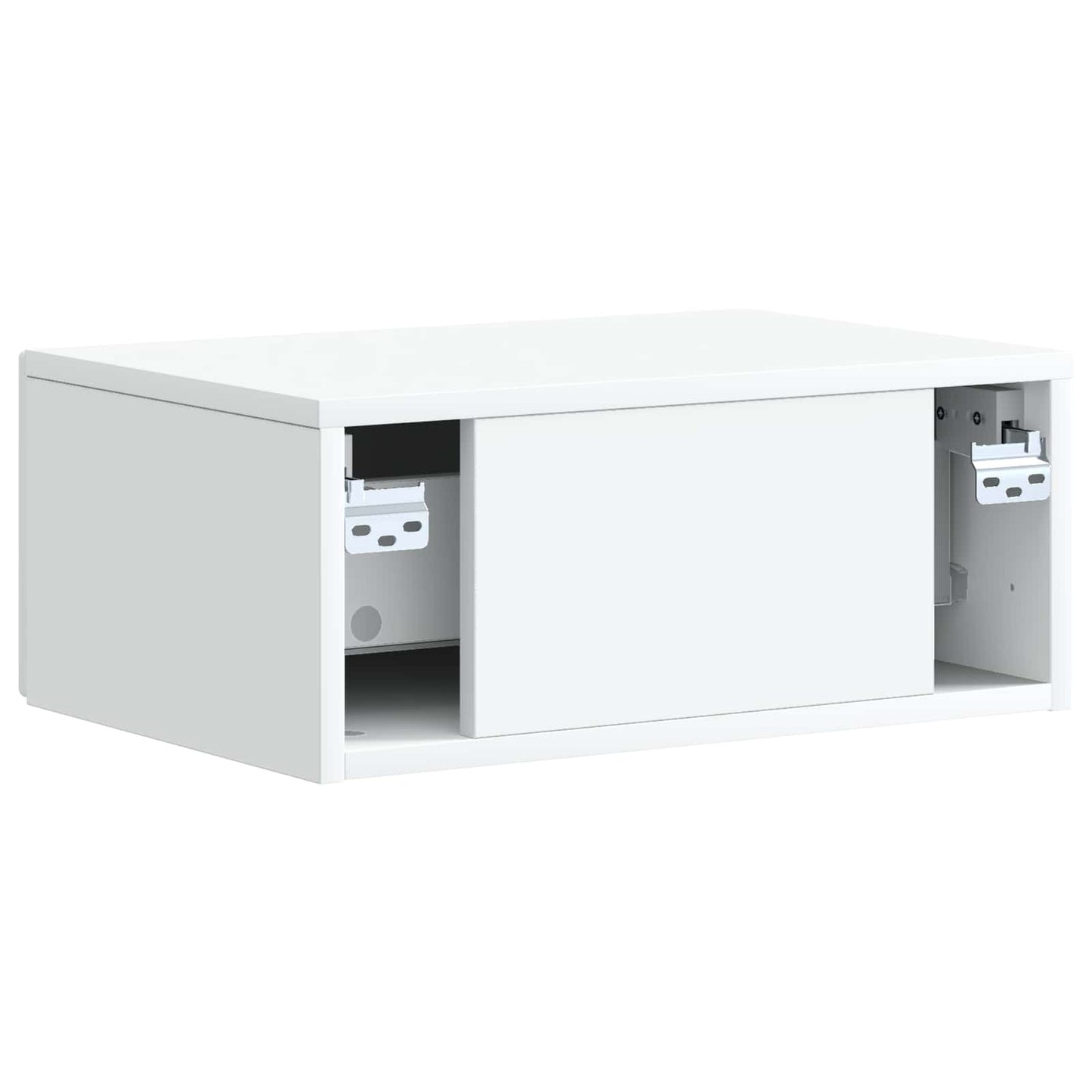 Natskab med skuffe 2 pcs Hvid 49 x 34,5 x 20 cm Konstrueret træ