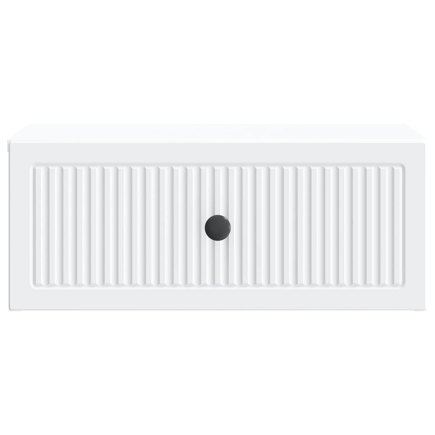 Natskab med skuffe 2 pcs Hvid 49 x 34,5 x 20 cm Konstrueret træ