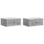 Natskab 2 pcs Betongrå 49 x 34,5 x 20 cm Konstrueret træ