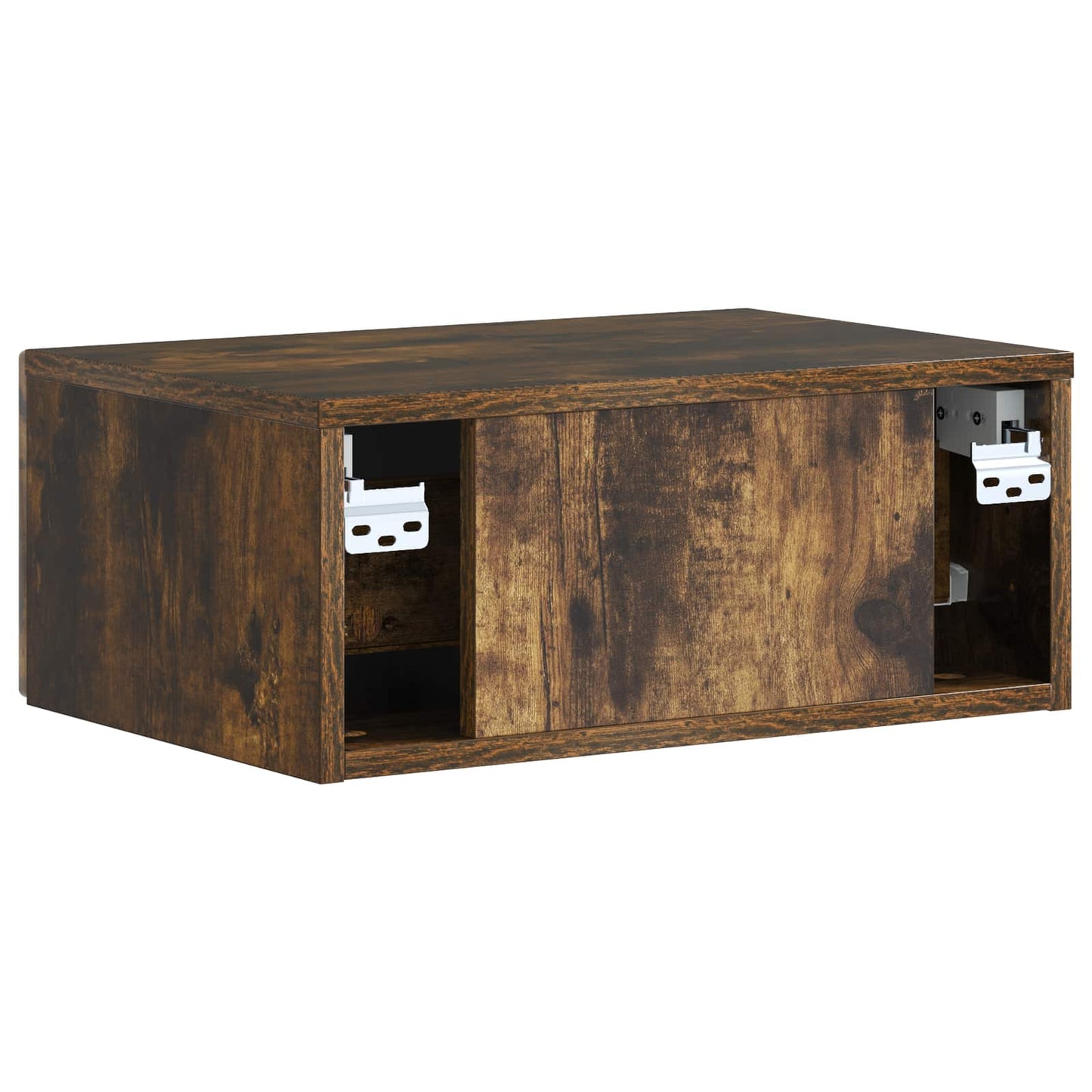 Natskab 2 pcs Røget eg 49 x 34,5 x 20 cm Konstrueret træ
