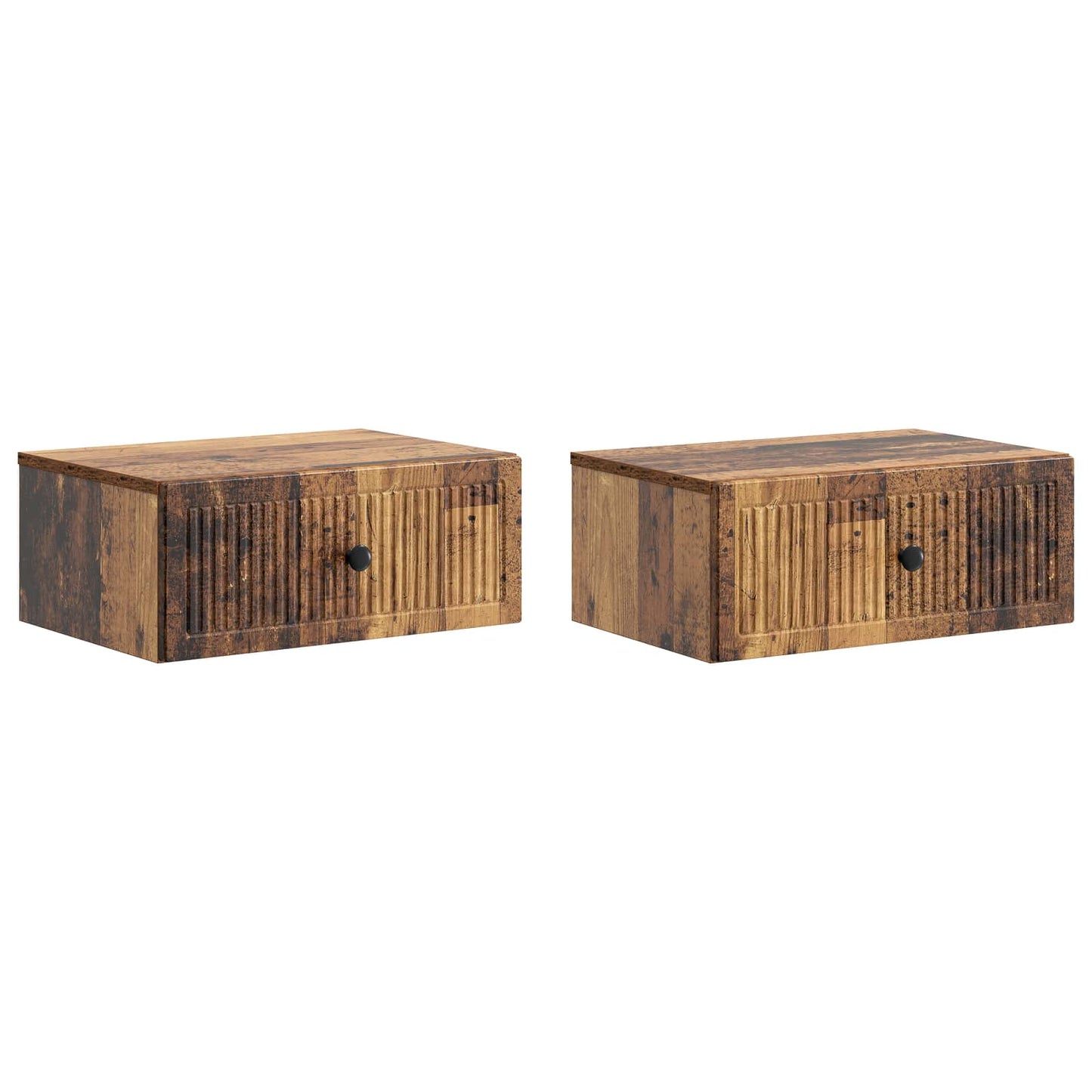 Natskab 2 pcs Gammelt træ 49 x 34,5 x 20 cm Konstrueret træ