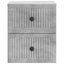 Væghængt Natbord med skuffe 2 pcs Betongrå 33 x 34,5 x 40 cm
