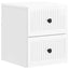 Væghængt Natbord 2 pcs Hvid højglans 33 x 34,5 x 40 cm