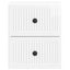 Væghængt Natbord 2 pcs Hvid højglans 33 x 34,5 x 40 cm