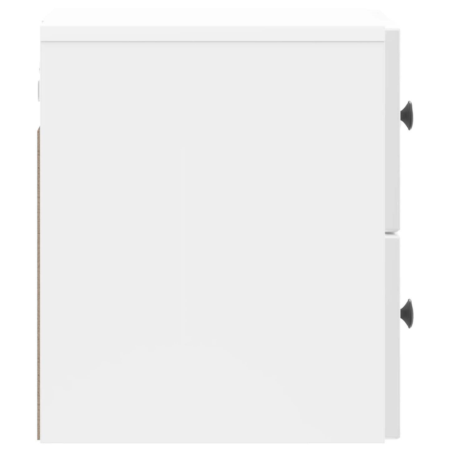 Væghængt Natbord 2 pcs Hvid højglans 33 x 34,5 x 40 cm