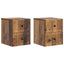 Væghængt Natbord med skuffe 2 pcs Gammelt træ 33 x 34,5 x 40 cm