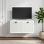 Væghængt TV-skab Hvid 59,5 x 41 x 30 cm Konstrueret træ