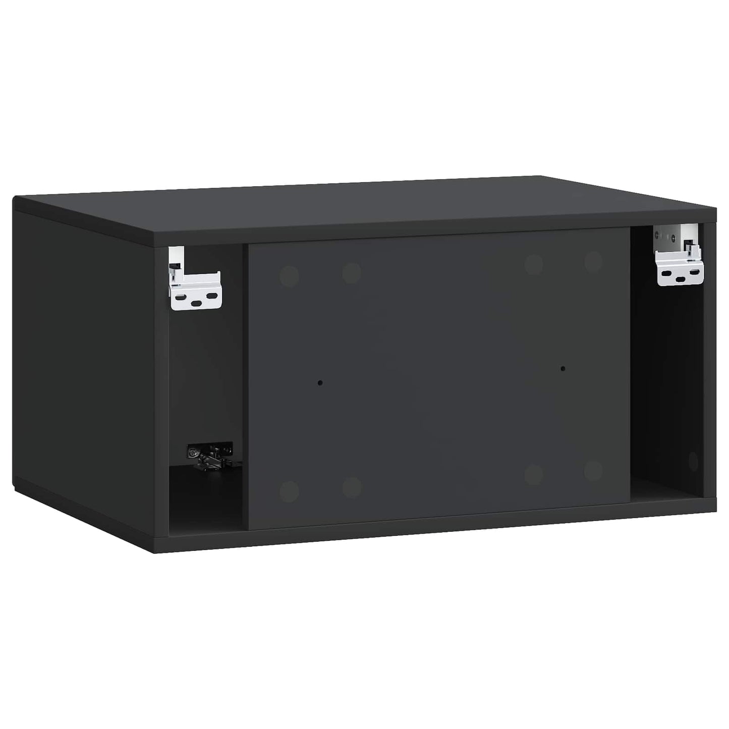 Væghængt TV-skab Sort 59,5 x 41 x 30 cm Konstrueret træ