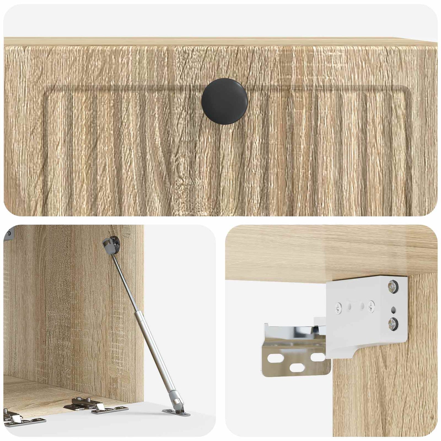 Væghængt TV-skab Sonoma-eg 59,5 x 41 x 30 cm Konstrueret træ