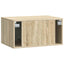 Væghængt TV-skab Sonoma-eg 59,5 x 41 x 30 cm Konstrueret træ