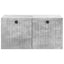 Væghængt TV-skab Betongrå 59,5 x 41 x 30 cm Konstrueret træ
