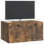 Væghængt TV-skab Røget eg 59,5 x 41 x 30 cm Konstrueret træ