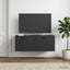 Væghængt TV-skab Sort 78,5 x 41 x 30 cm Konstrueret træ
