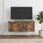 Væghængt TV-skab Røget eg 78,5 x 41 x 30 cm Konstrueret træ